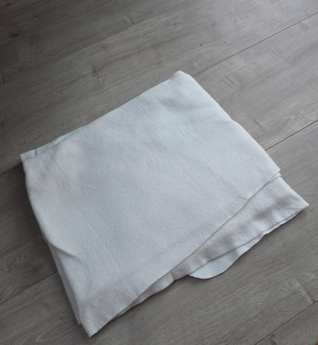 Witte fleece deken JYSK 130x160 cm, Overige merken, Wit, Ophalen of Verzenden, Zo goed als nieuw