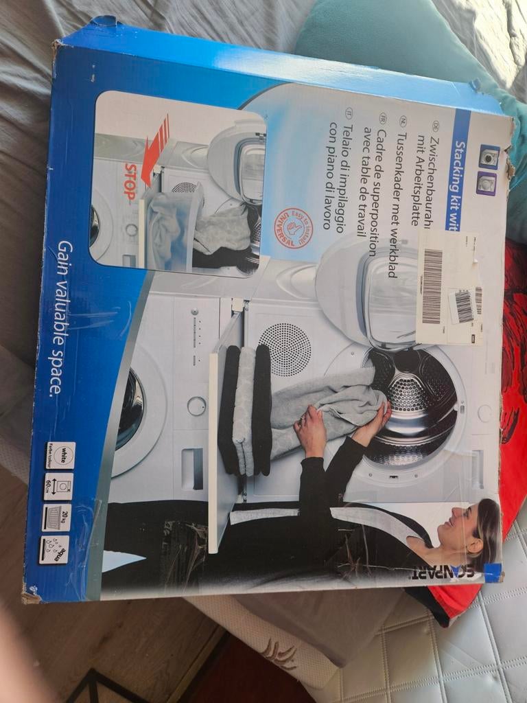Nieuw, ongebruikt tussenstuk wasmachine/droger met werkblad, Ophalen of Verzenden, Nieuw