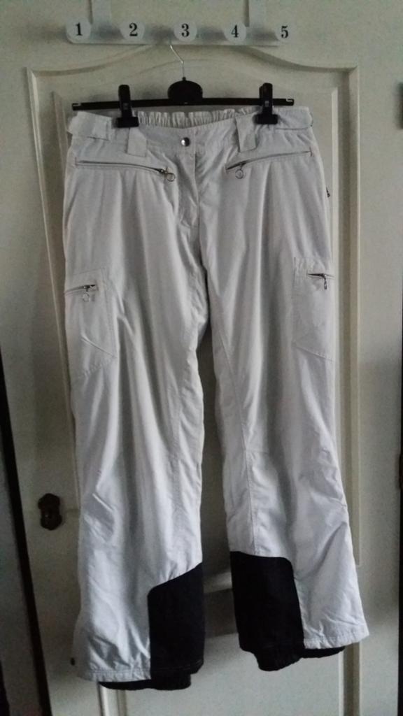 Skibroek dames wit  maat L, Kleding | Dames, Wintersportkleding, Ophalen, Zo goed als nieuw, Broek