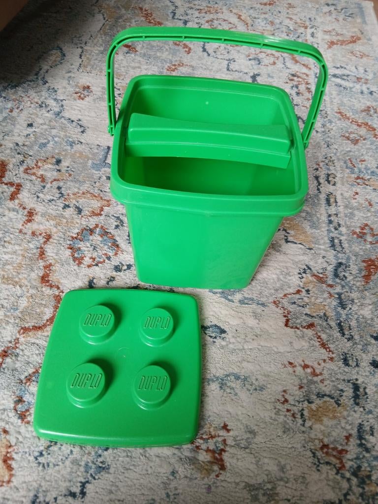 Groene duplodoos duplo emmer leeg duplo opbergen, Ophalen of Verzenden, Duplo