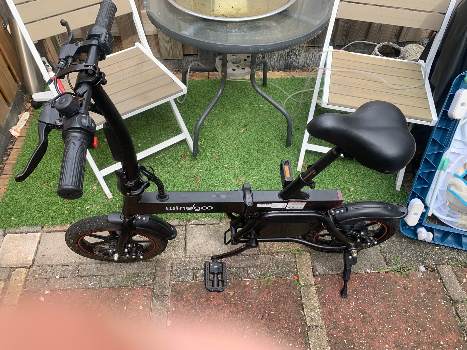 Windgoo fietje, Fietsen en Brommers, Minder dan 30 km per accu, Zo goed als nieuw, Minder dan 47 cm, Ophalen