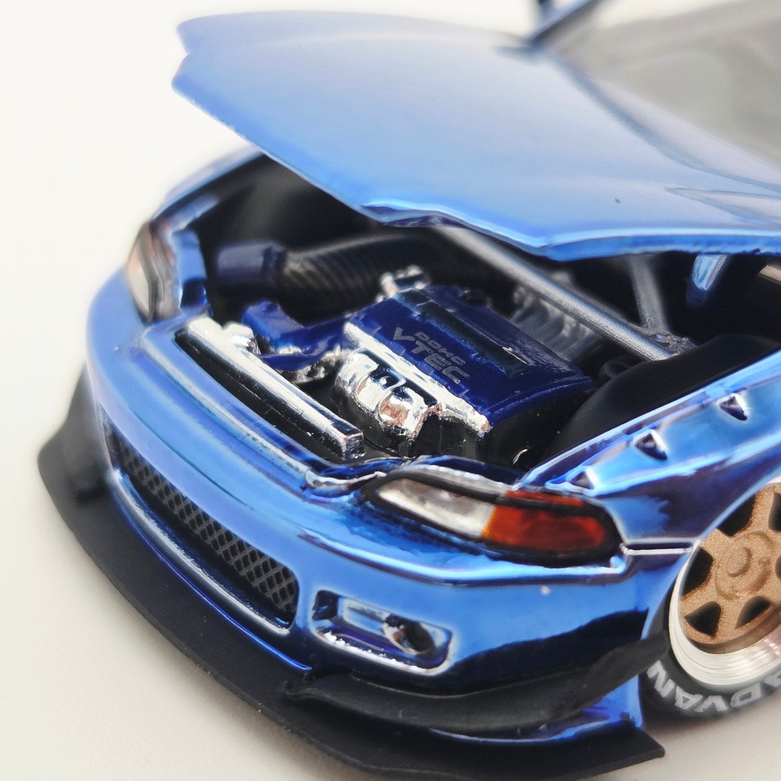 Pop Race – Pandem Civic EG6, blue chrome, Hobby en Vrije tijd, Mymodelcar@outlook.com, Auto, Ophalen of Verzenden, Pop Race