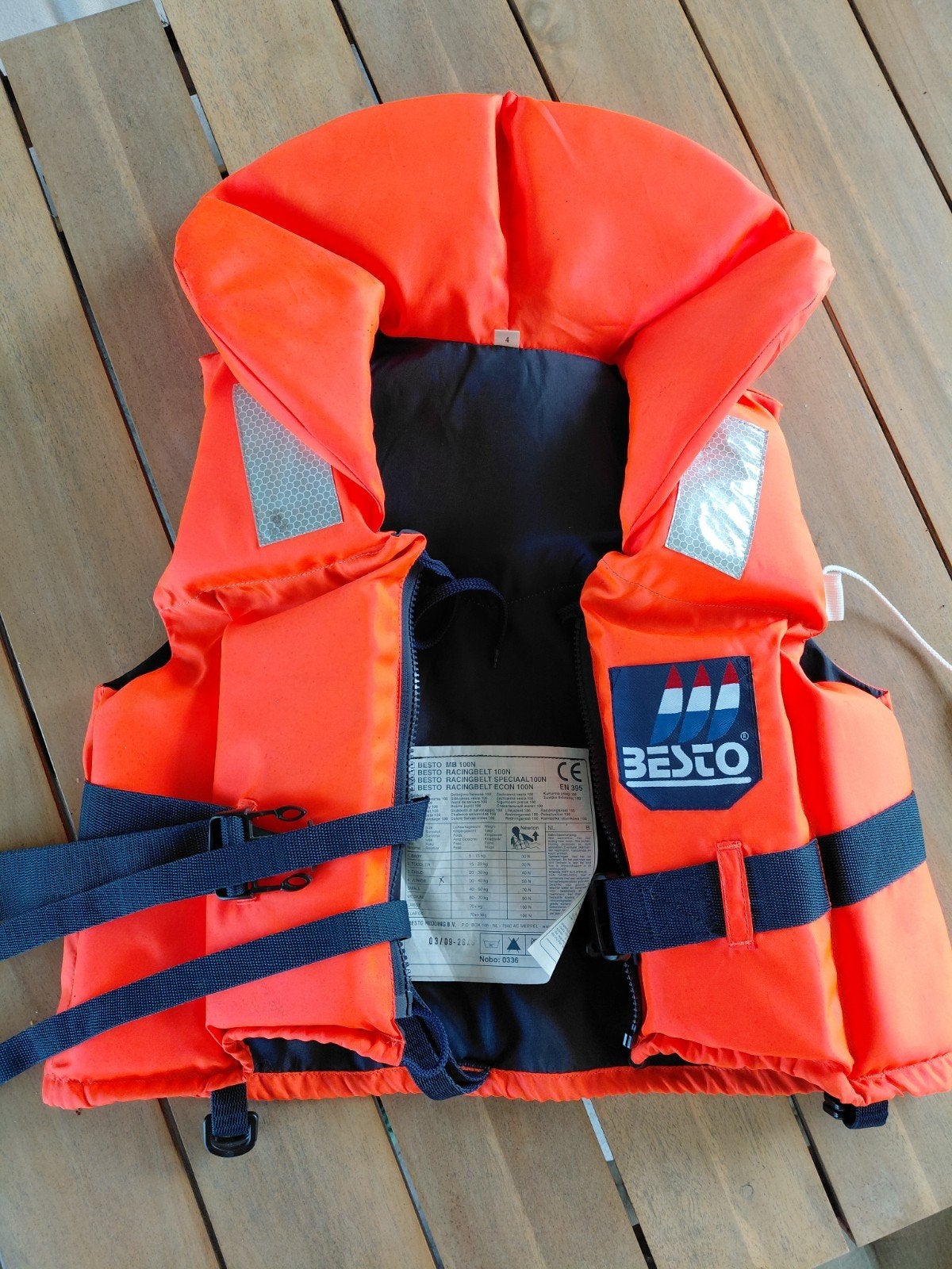 BESTO Reddingsvest 100N - Junior (30-40 kg), Ophalen, Zo goed als nieuw, Overige typen