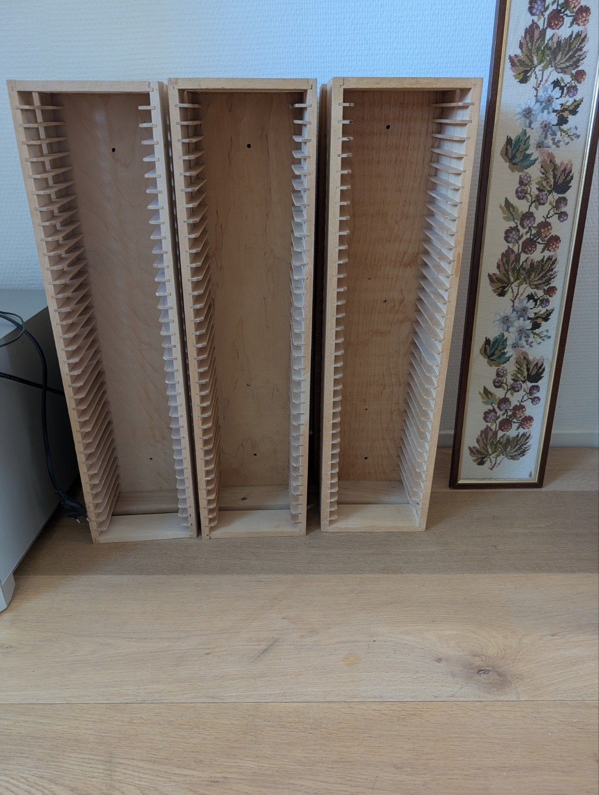 Houten CD opbergers Ikea (6 stuks), Gebruikt, 75 tot 150 discs, Ophalen of Verzenden, Hout