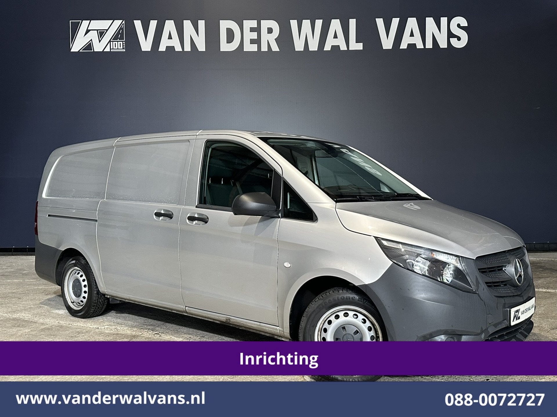 Mercedes-Benz Vito 114 CDI 136pk L2H1 Inrichting Euro6 Airco, Gebruikt, 4 cilinders, 2000 kg, Start-stop-systeem