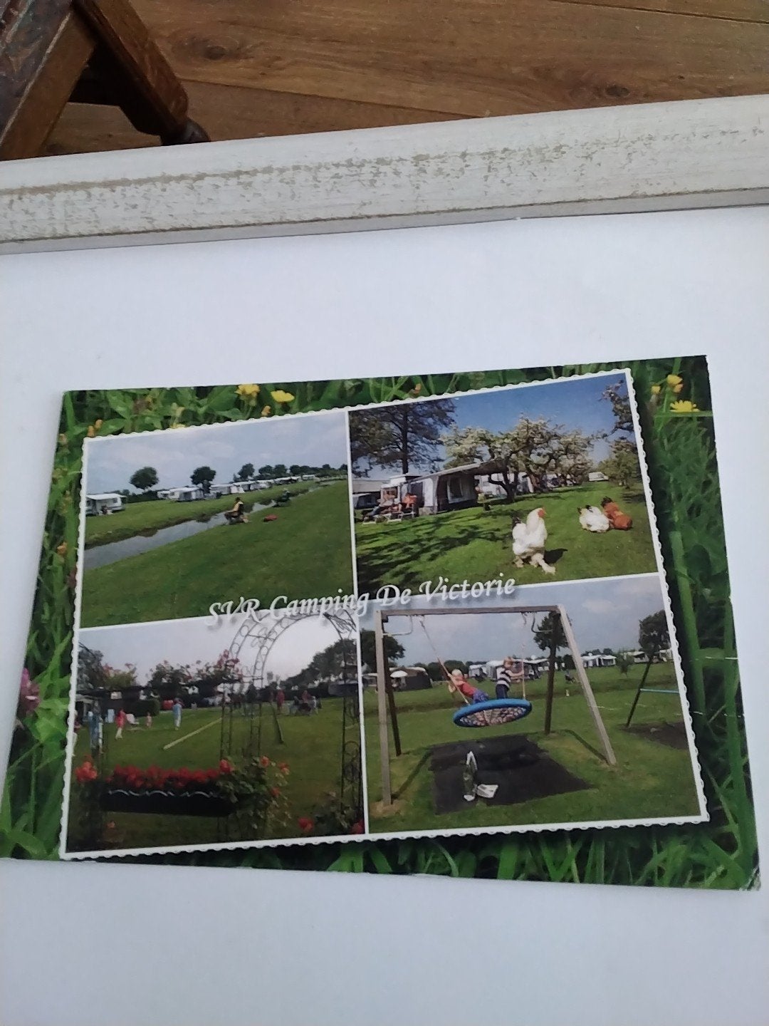 Oude ansichtkaart Camping De Victorie Meerkerk, Ophalen of Verzenden