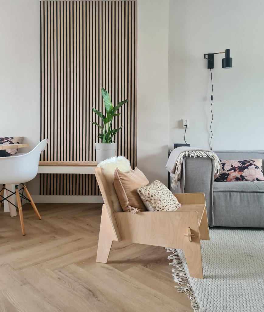 Akoestische wandpanelen | Lattenwand | Wanddecoratie Eiken, Niet ingevuld, Nieuw, Niet ingevuld, Ophalen