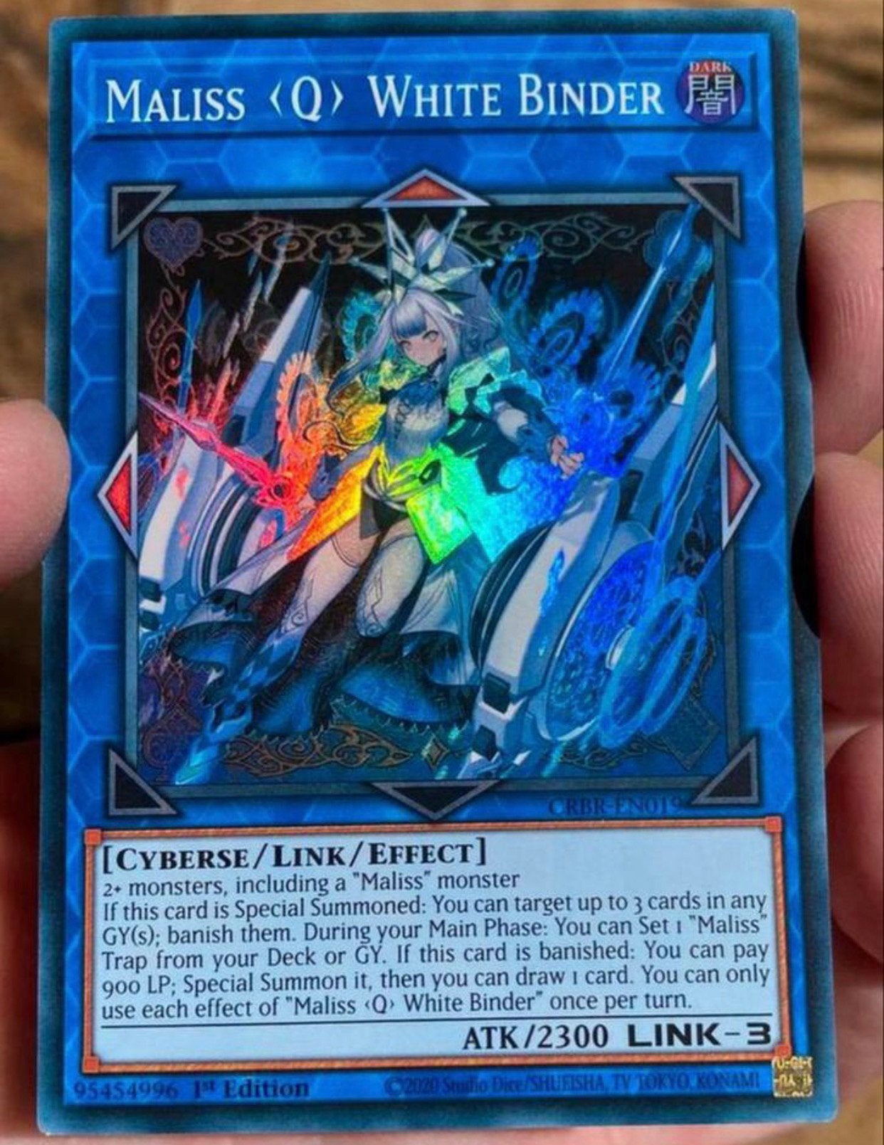 Yu-Gi-Oh! Maliss Q White Binder CRBR Print !, Hobby en Vrije tijd, Verzamelkaartspellen | Yu-gi-Oh!, Ophalen of Verzenden, Zo goed als nieuw