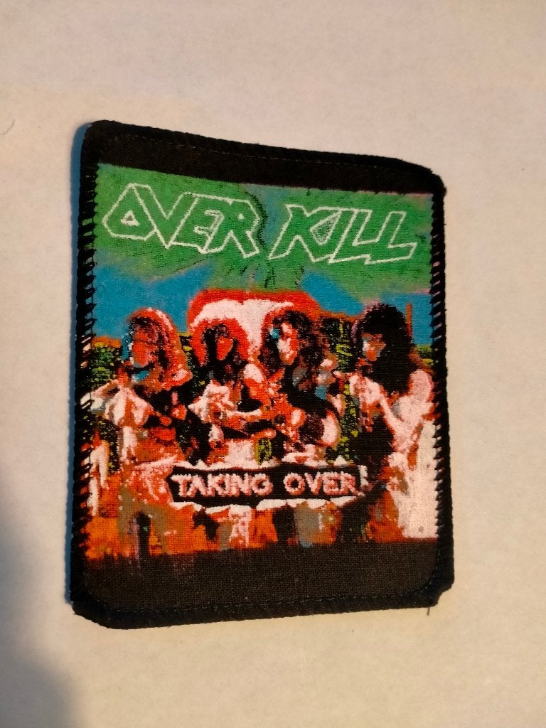 Overkill Over Kill Taking Over vintage metal patch RARE logo, Ophalen of Verzenden, Nieuw, Kleding