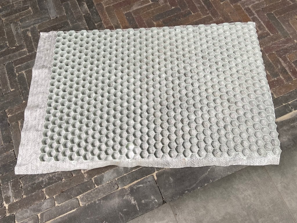 Grindplaat 120x80x3 cm Wit en Zwart - J&W 176, Tuin en Terras, Ophalen, Overige materialen, Wit, Nieuw