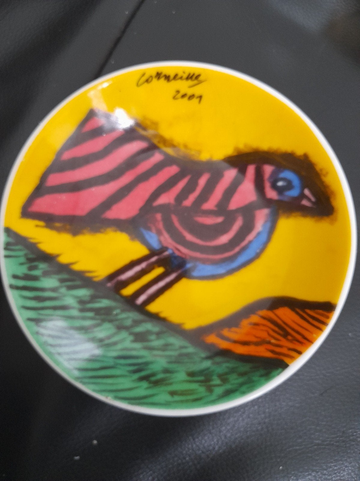 Corneille bordje 2001 - Vogel design, Ophalen of Verzenden