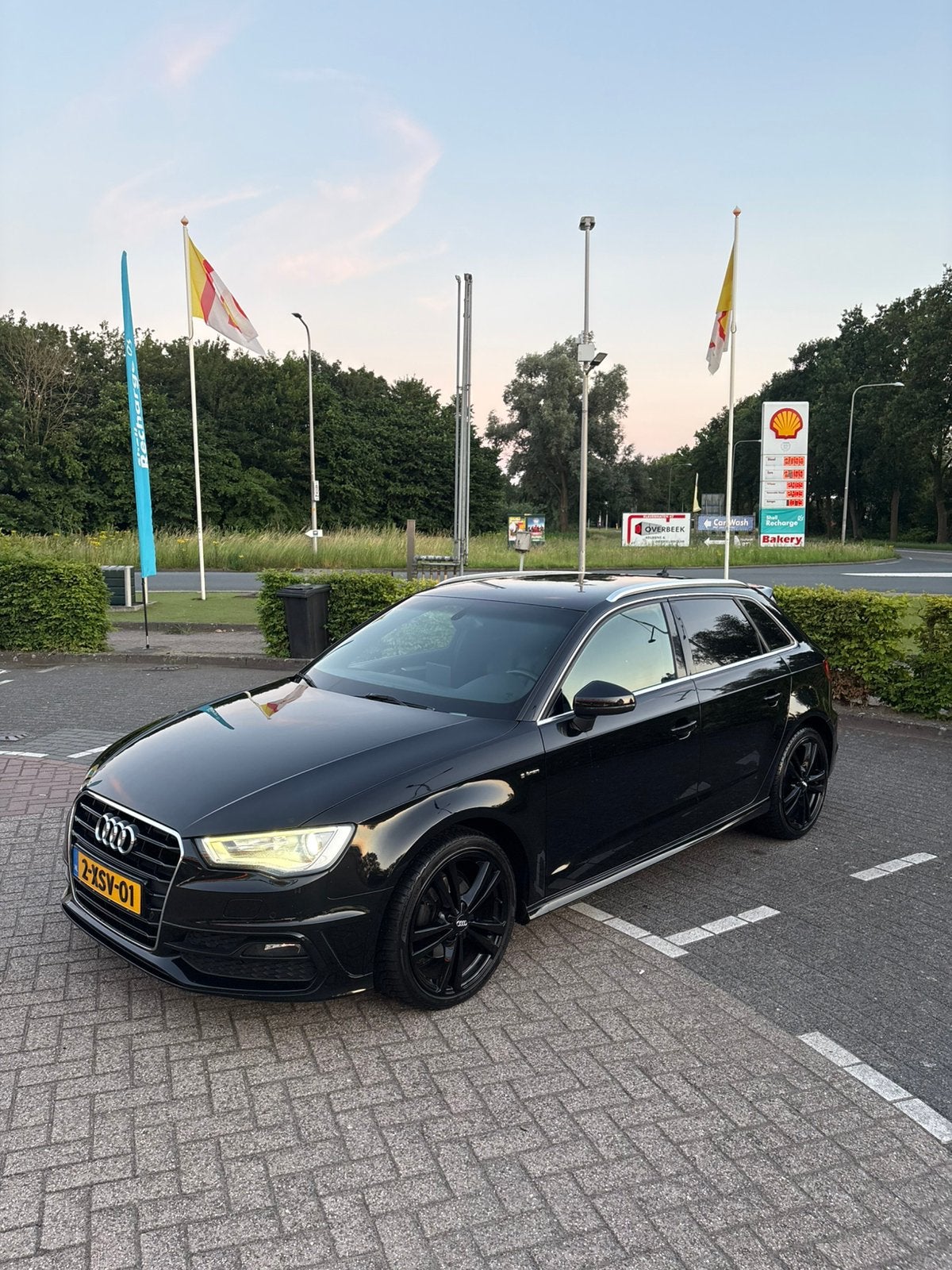 Audi A3 1.4TFSI G-tron 81KW SB S-tro 2014 Zwart, Auto's, Audi, Lichtsensor, 4 cilinders, Zwart, 1395 cc