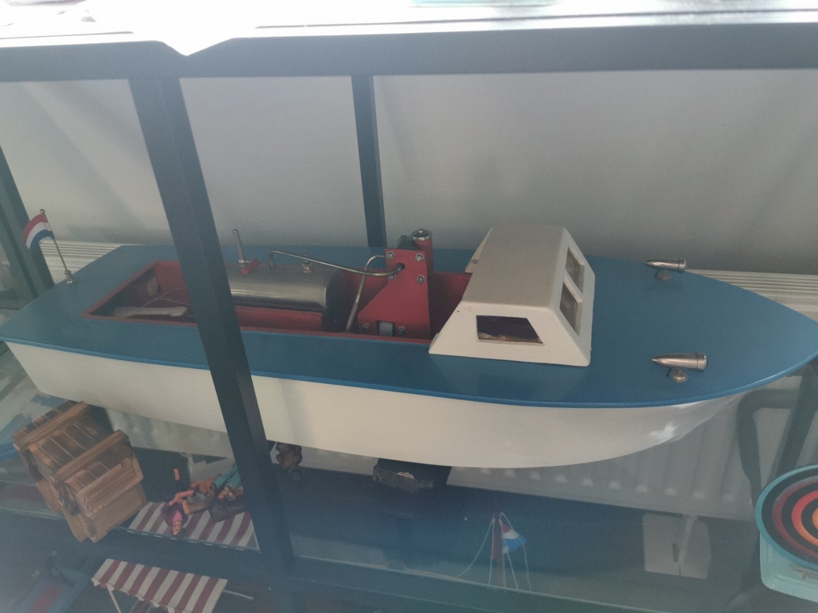 bootje met Wilesco stoommachine, Ophalen, Gebruikt, Groter dan 1:32, Overige merken