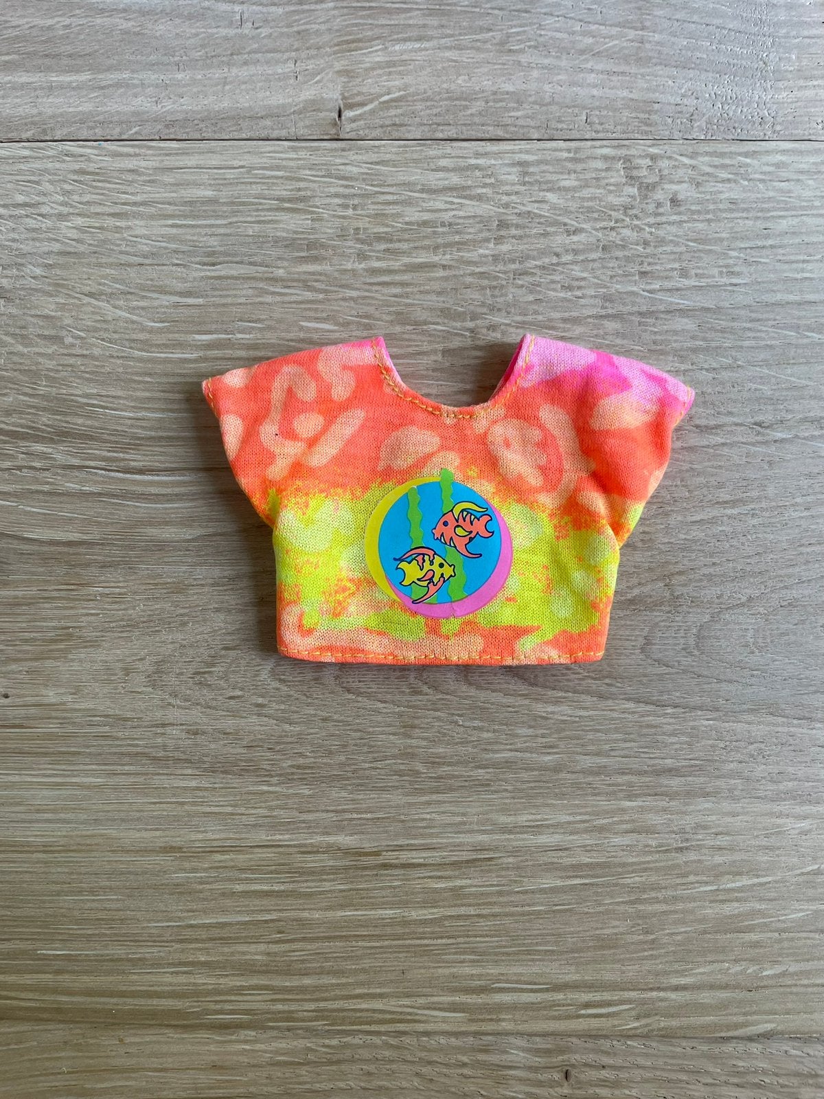 Vintage Barbie Sun Sensation top Mattel label 1991 kleding., Ophalen of Verzenden, Gebruikt, Kleertjes