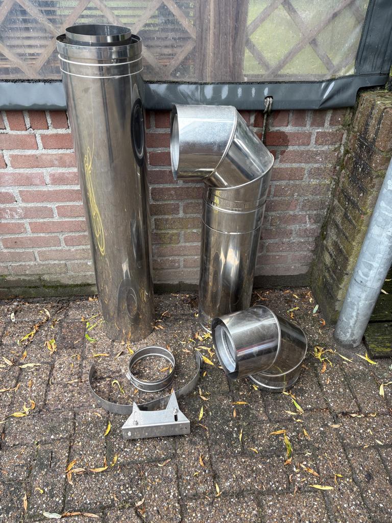 Dubbelwandige RVS niet geïsoleerde kachelpijpen, Ophalen, Overige typen, Nieuw, Rvs