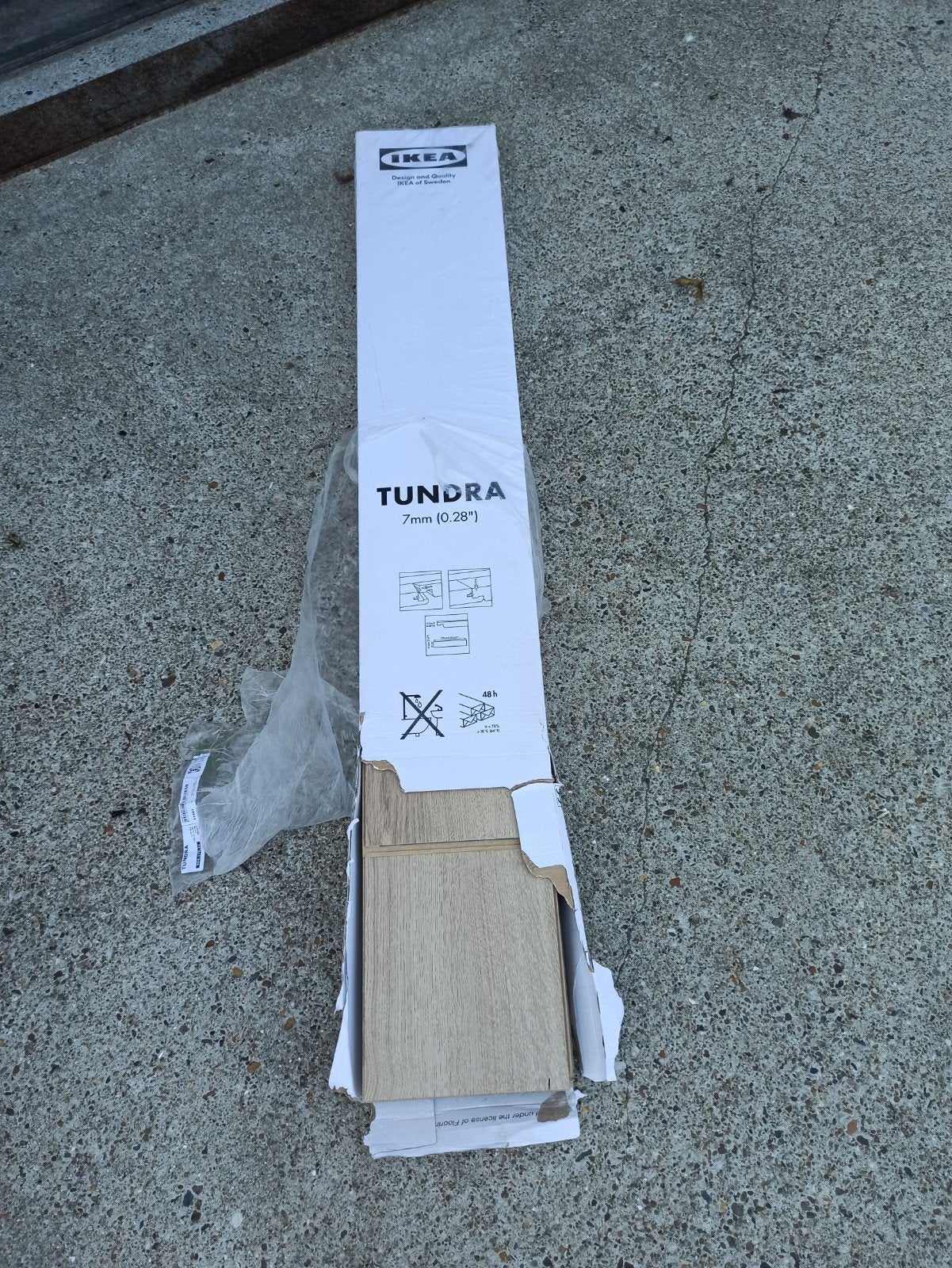 Laminaat Tundra licht eiken 45-50m2 met ondervloer/ plinten, Ophalen, 50 tot 150 cm, Zo goed als nieuw, 10 m² of meer