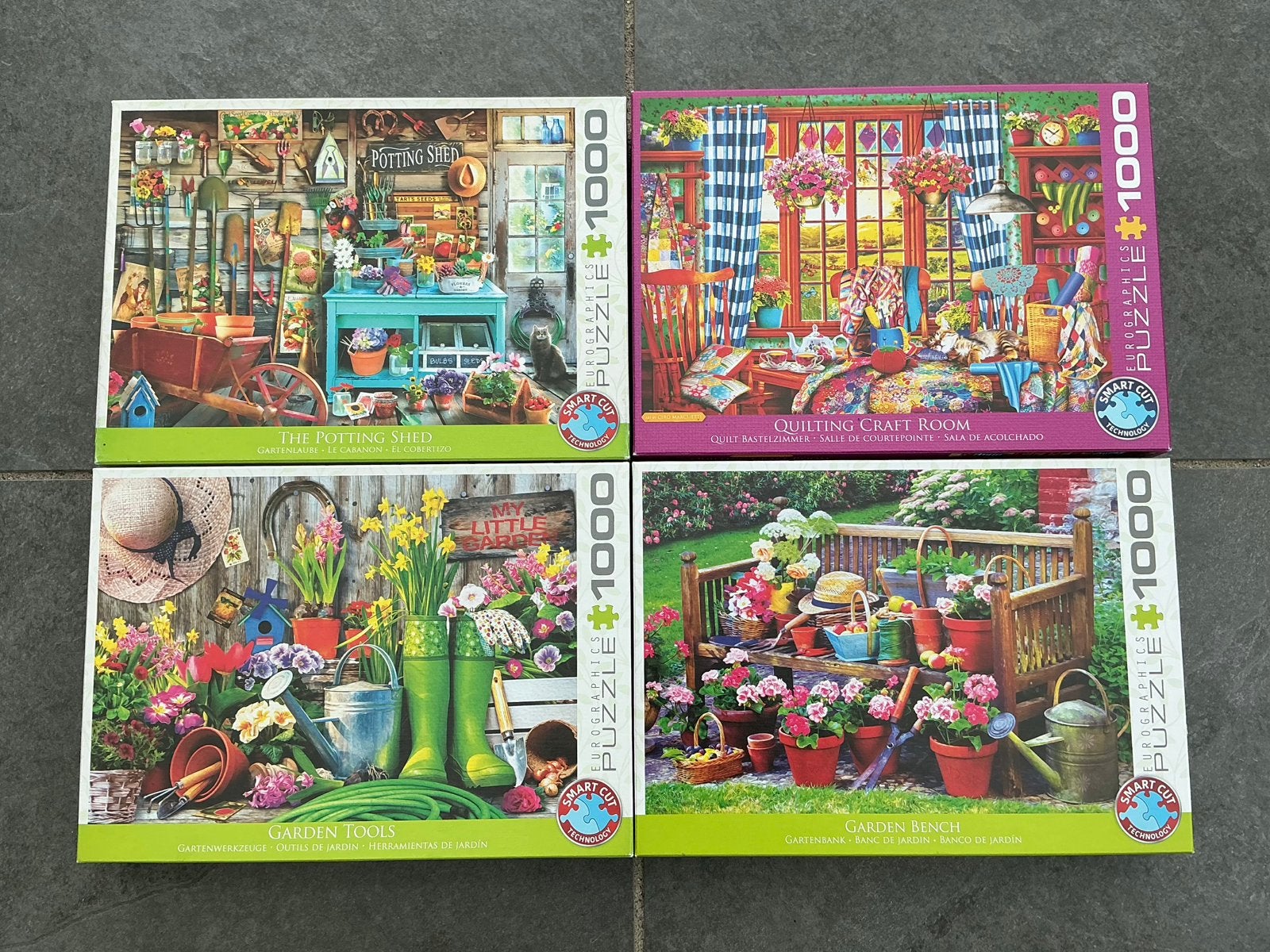 4 Eurographics puzzels 1000 stukjes compleet €7,00 per stuk., Ophalen of Verzenden, 500 t/m 1500 stukjes, Zo goed als nieuw