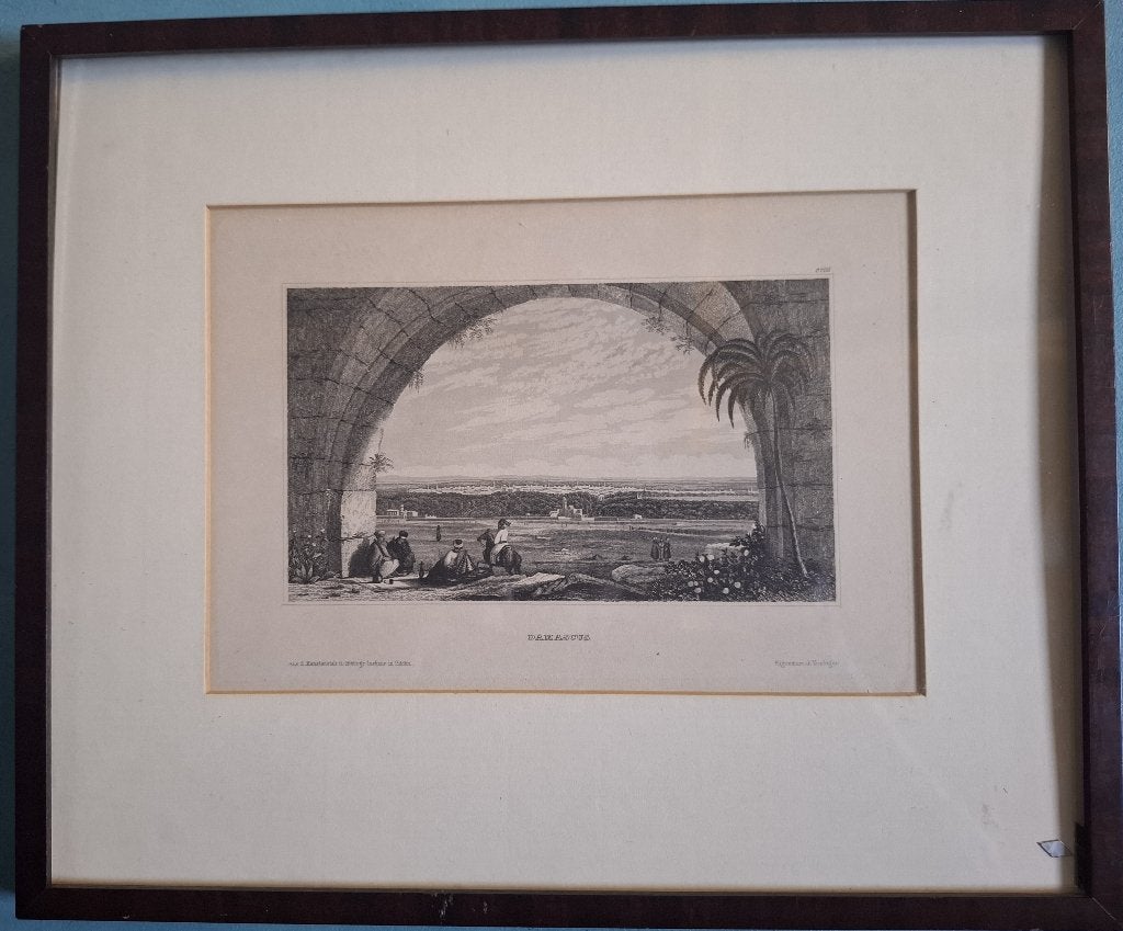 Gravure Damascus 1836, Antiek en Kunst, Ophalen of Verzenden