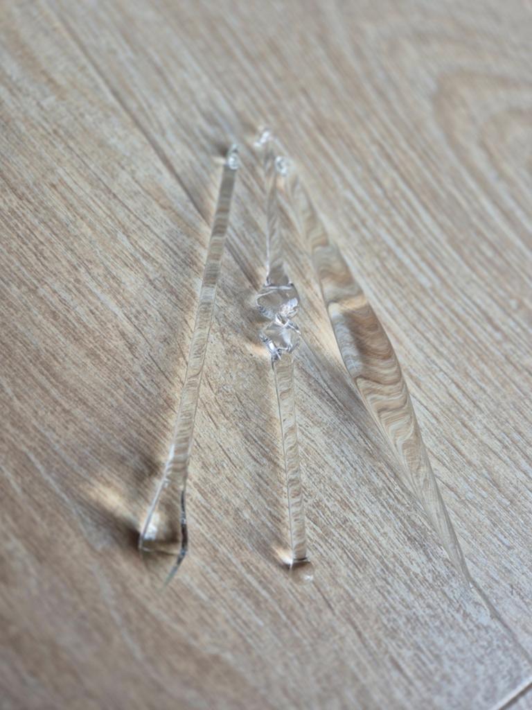 Glazen ijspegels voor decoratie (3 stuks), Ophalen of Verzenden