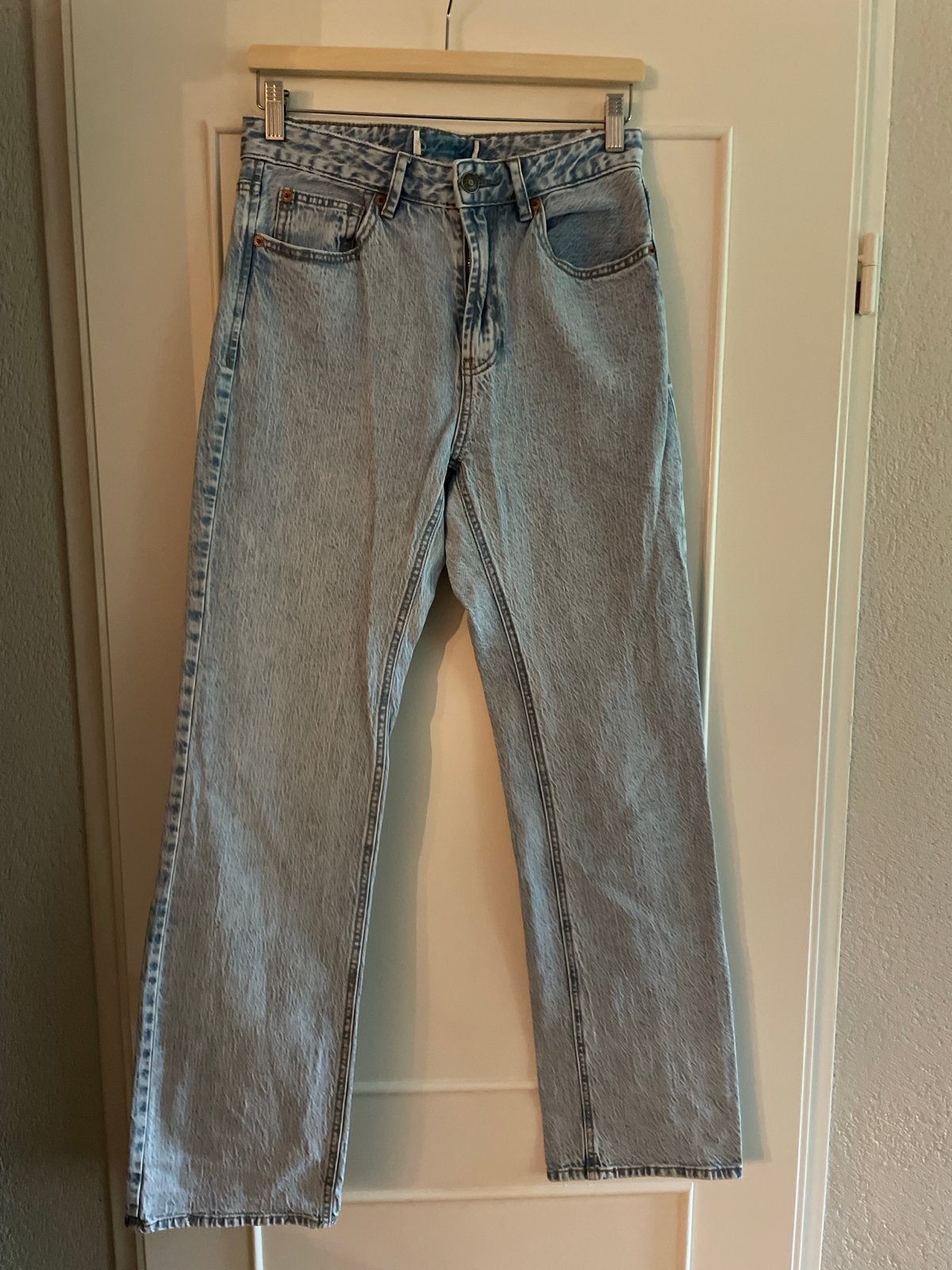 Stradivarius High Waist Spijkerbroek Maat 38, Ophalen of Verzenden, Zo goed als nieuw, Blauw, W30 - W32 (confectie 38/40)