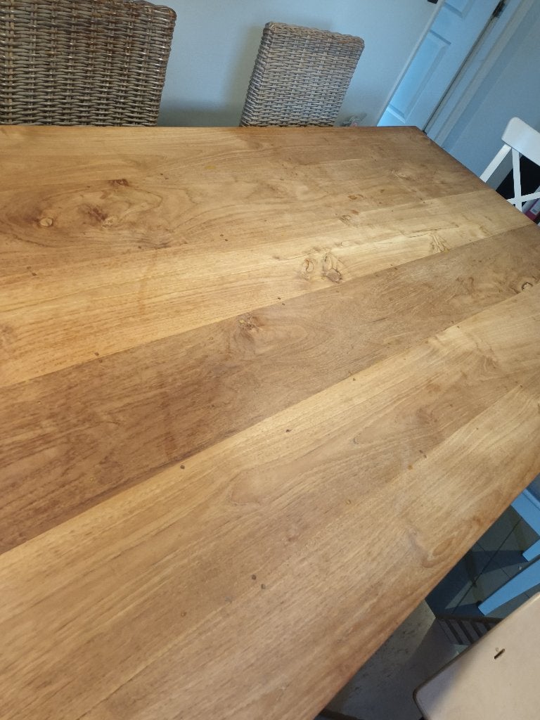 Eettafel teakhout, Ophalen, Gebruikt, Stoer, 100 tot 150 cm