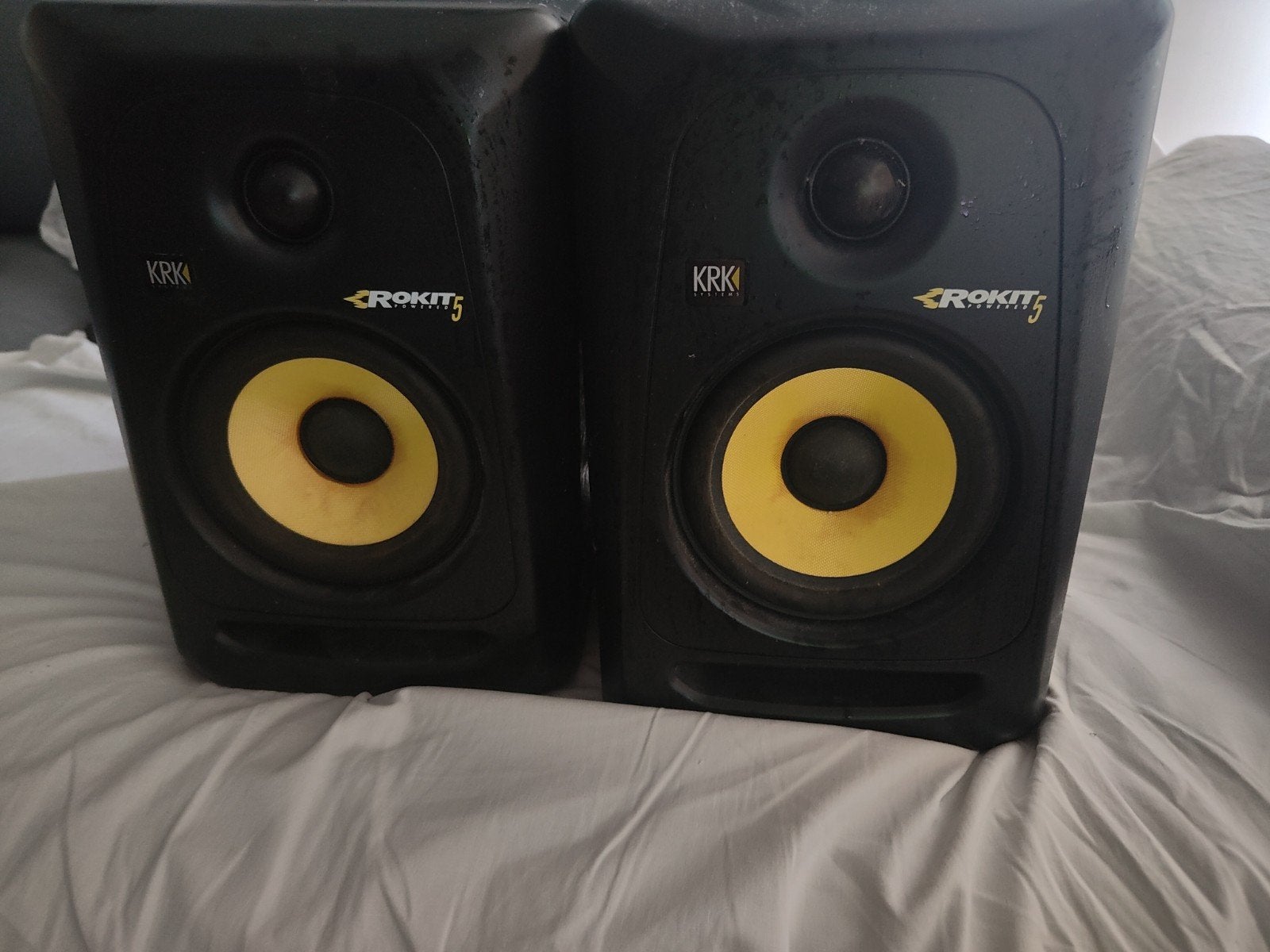 KRK Rokit 5 G3 Studiomonitoren (set van 2), Ophalen, Studiomonitor, Gebruikt, Inclusief kabels
