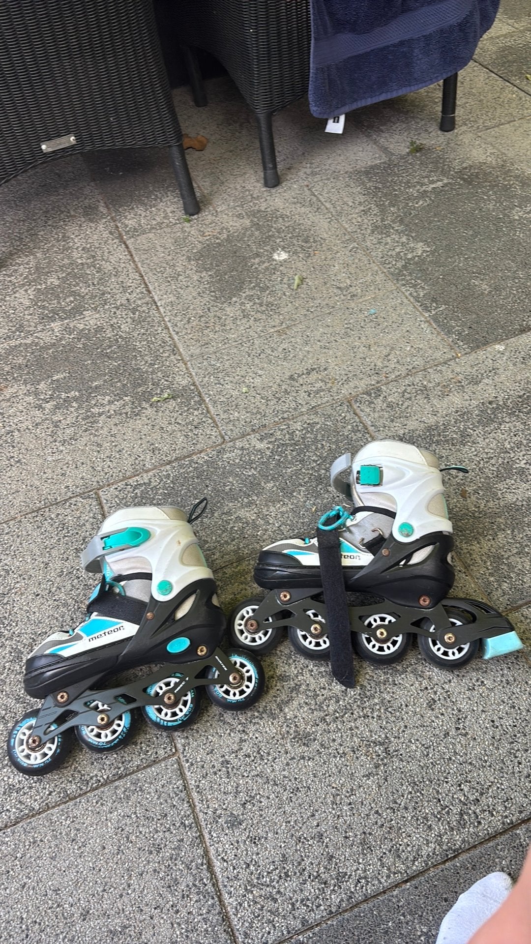 In line skates meteor 34-37, Overige merken, Kinderen, Ophalen of Verzenden, Inline skates 4 wielen