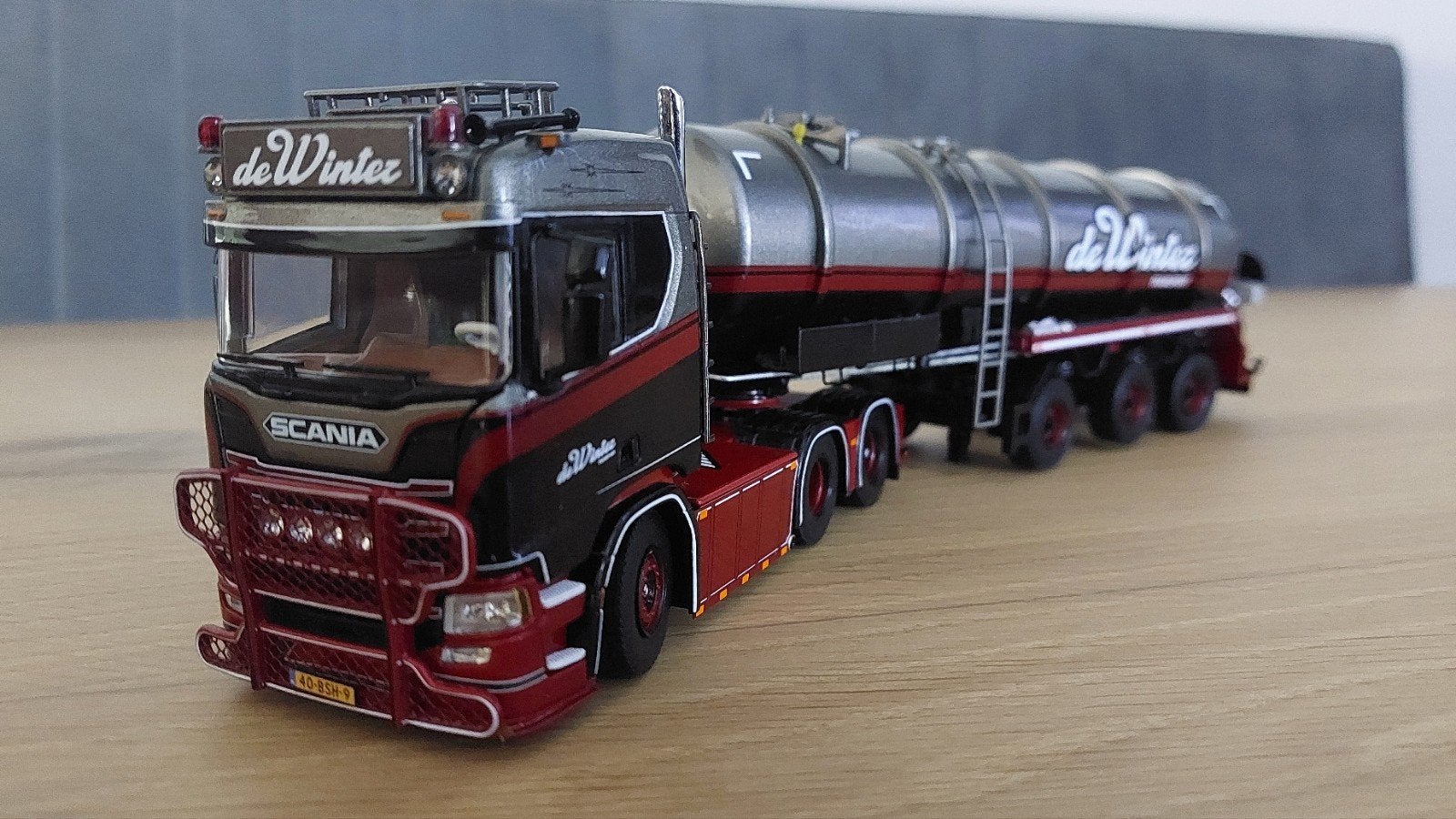 Wsi Scania De Winter transport mesttank mesttrailer, Ophalen of Verzenden, Nieuw, Bus of Vrachtwagen, Wsi