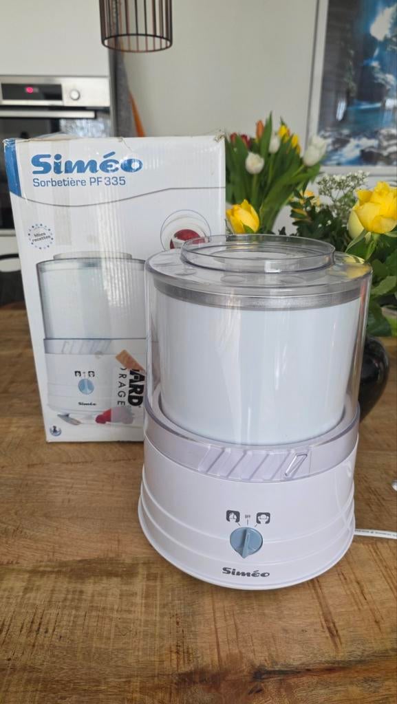 Simeo Sorbetiere PF335 ijsmachine, Witgoed en Apparatuur, IJsmachines, Ophalen, Zo goed als nieuw
