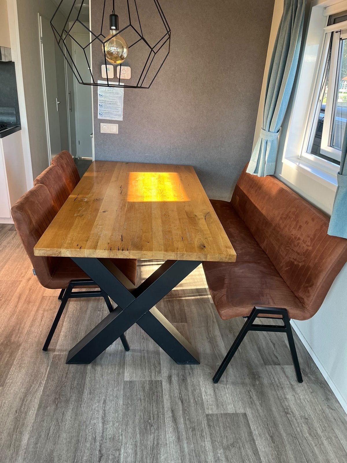 Eethoek met bank en 3 stoelen - Label51, Ophalen of Verzenden