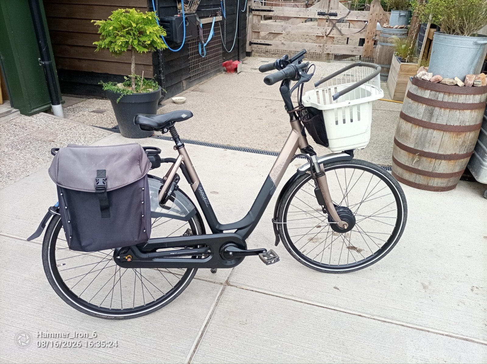 zeer nette gazelle c7 orange, Ophalen, Zo goed als nieuw, 50 km per accu of meer, 55 tot 59 cm