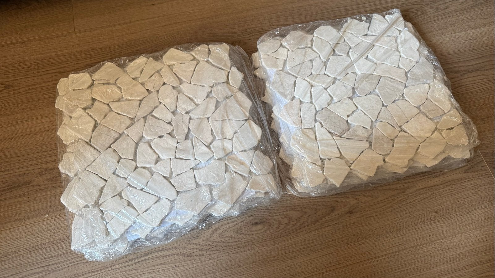 11 stuks natuursteen mozaïek tegels 30x30 cm, Overige materialen, Wandtegels, Nieuw, Ophalen of Verzenden