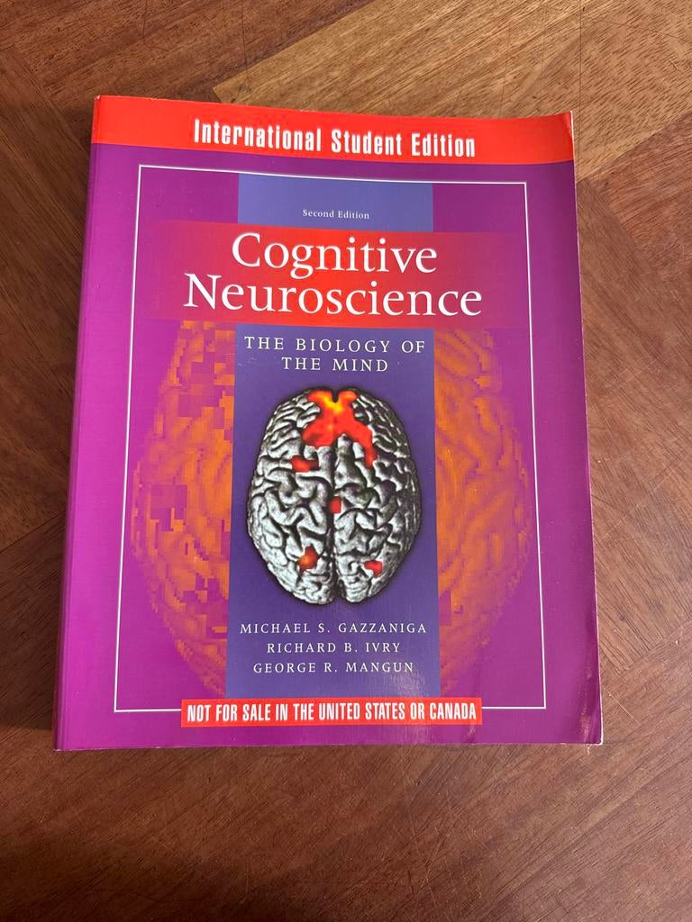 Cognitive Neuroscience – The Biology of the Mind (2nd edit), Boeken, Studieboeken en Cursussen, Gelezen, HBO, Beta, Ophalen of Verzenden
