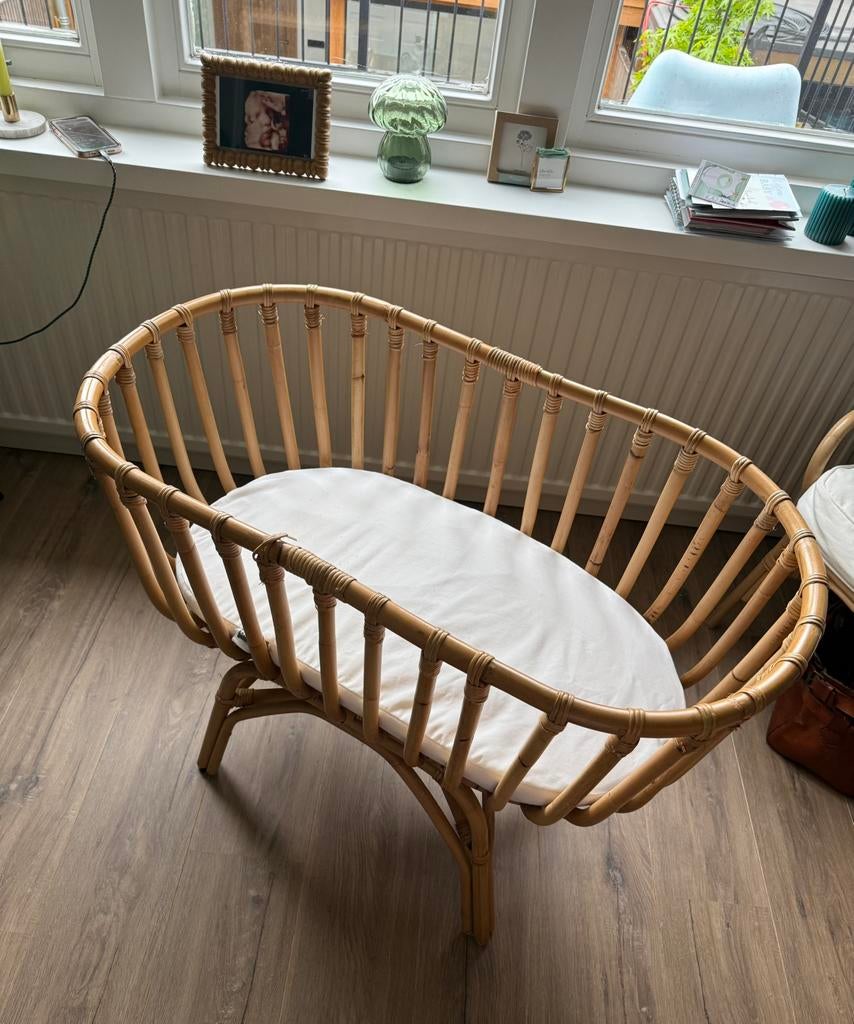 Childhome Rotan Wieg, Kinderen en Baby's, Babywiegjes en Ledikanten, Ophalen, Zo goed als nieuw, Wieg