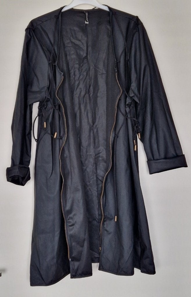 Datum Boris jas maat XL/XXl, exclusief ontwerp, leatherlook, Zwart, Maat 46/48 (XL) of groter, Ophalen of Verzenden, Zo goed als nieuw