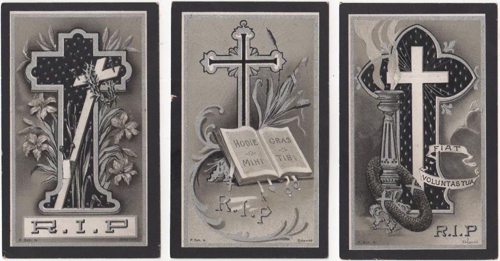 Melanie de Veirman 1841 Laarne + 1917 Gent, 76 jaar oud, Verzamelen, Bidprentjes en Rouwkaarten, Verzenden