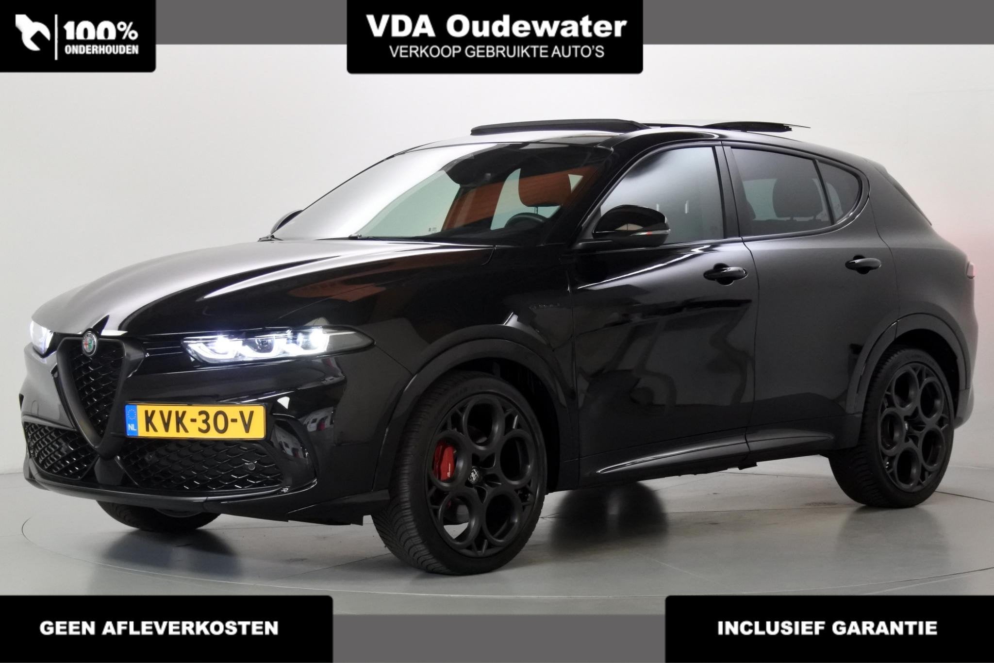 Alfa Romeo Tonale 1.5T 160pk Hybrid Veloce Panorama 20", Auto's, Dealer onderhouden, Gebruikt, 4 cilinders, 700 kg