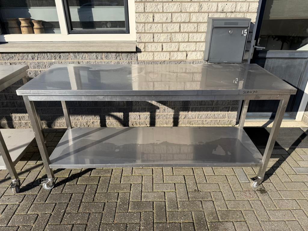 Spoeltafel werktafel snijtafel werkbank, Huis en Inrichting, Keuken | Keukenelementen, Ophalen of Verzenden, Zo goed als nieuw