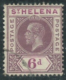 St. HELENA 1913 6d. G.VI., Michel: 53, Gestempeld., Verzenden, Overige landen, Gestempeld