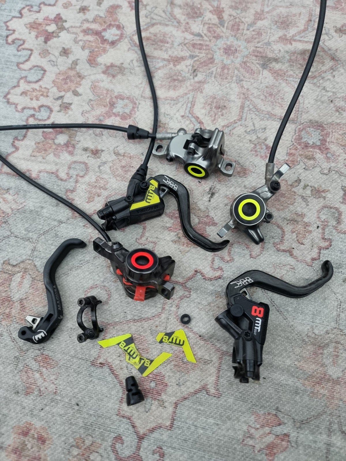 Magura MT8 SL remset (fixer), Fietsen en Brommers, Fietsonderdelen, Ophalen, Gebruikt, Remmen, Carbon