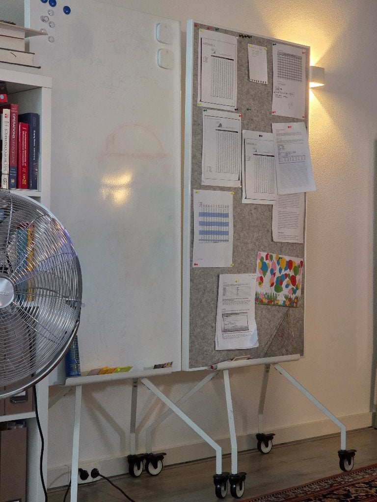 Whiteboard/prikbord combinatie IKEA, Ophalen, Gebruikt, Whiteboard