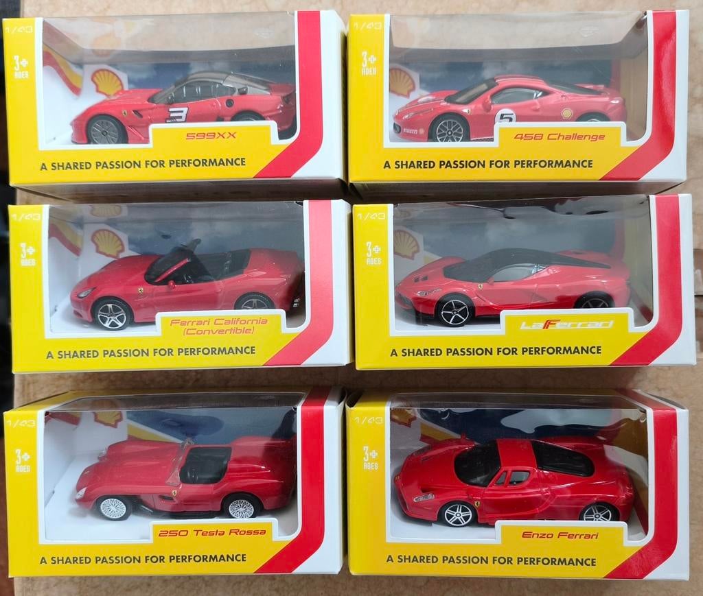 Complete Bburago Ferrari collectie 1/43 - 6 modellen, Ophalen of Verzenden, Nieuw, Auto, Overige merken