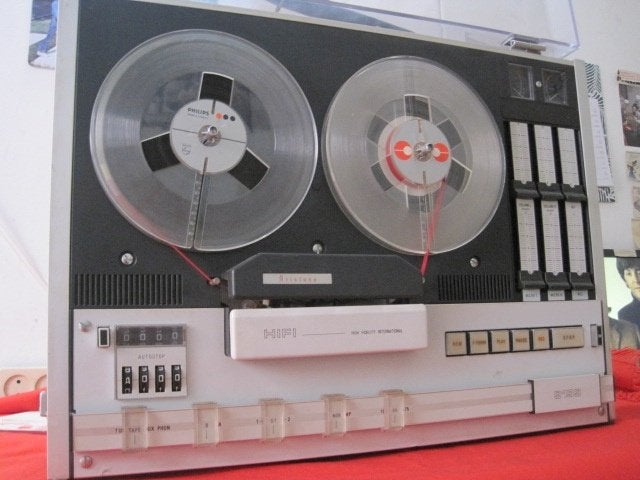 ARISTONA 9199 RECORDER (= PHILIPS N4511), Ophalen, Bandrecorder, Met stofkap