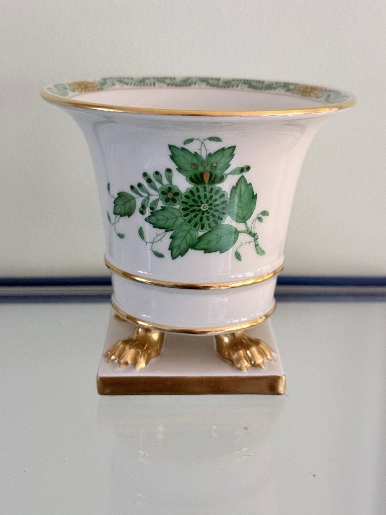 Herend Empire Bouquet Apponyi/Apponyi green vaas, Ophalen of Verzenden
