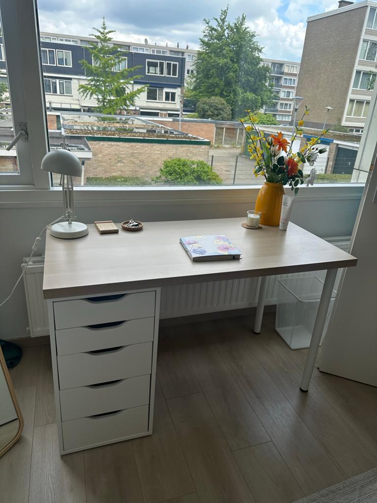 IKEA Lagkapten Alex bureau met ladeblok, Ophalen, Gebruikt, Met lades, Spaanplaat of MDF