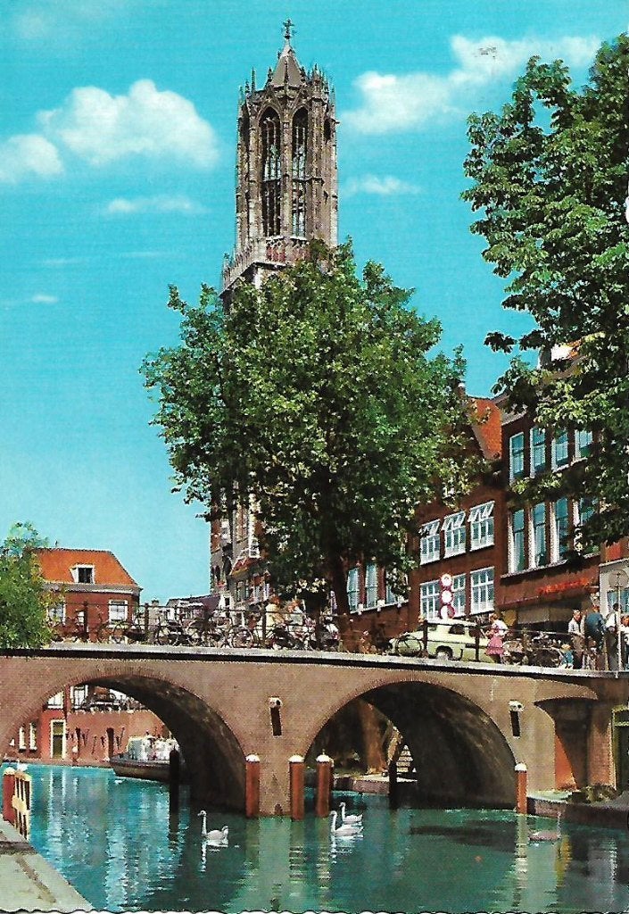 Utrecht- -Oude Gracht met Dom., Verzenden, 1960 tot 1980, Gelopen, Utrecht