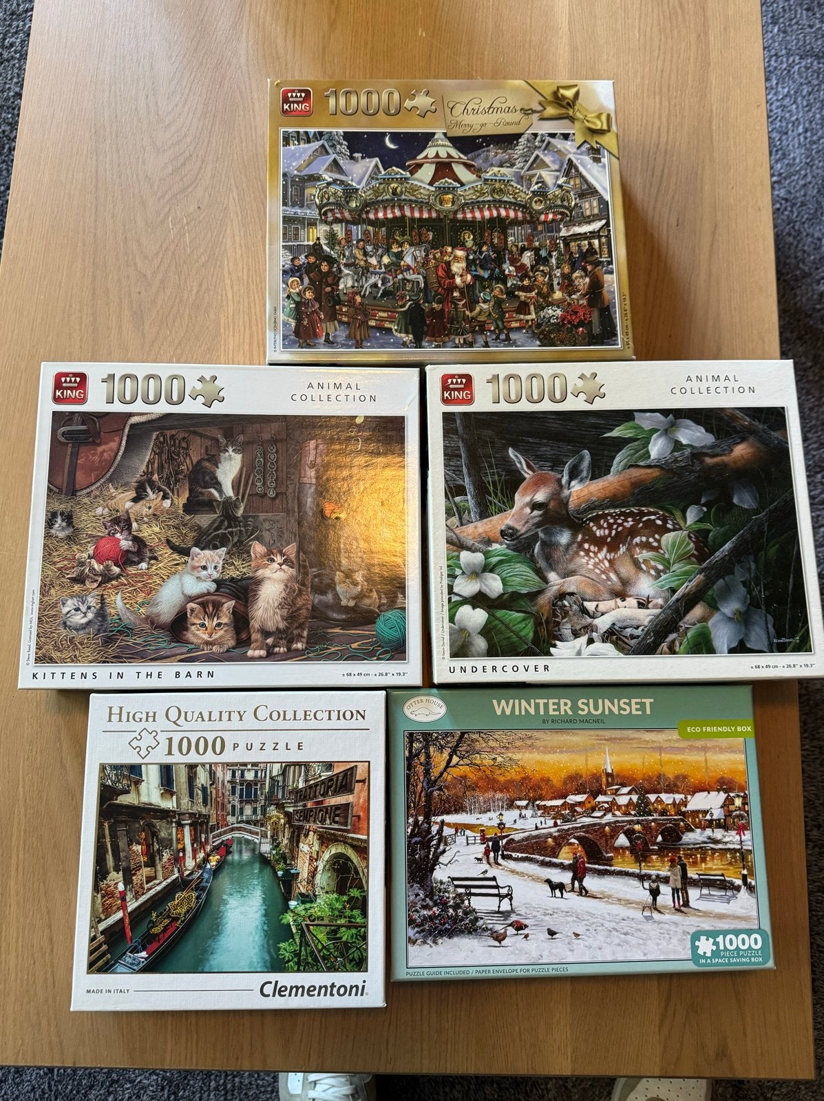Diverse 1000-stukjes legpuzzels - Zo goed als nieuw, Ophalen, 500 t/m 1500 stukjes, Zo goed als nieuw, Legpuzzel