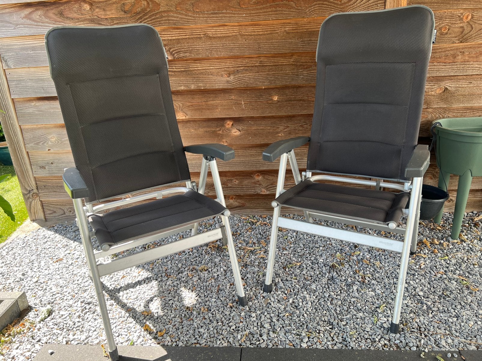 2x Westfield standenstoel, Ophalen, Zo goed als nieuw, Campingstoel