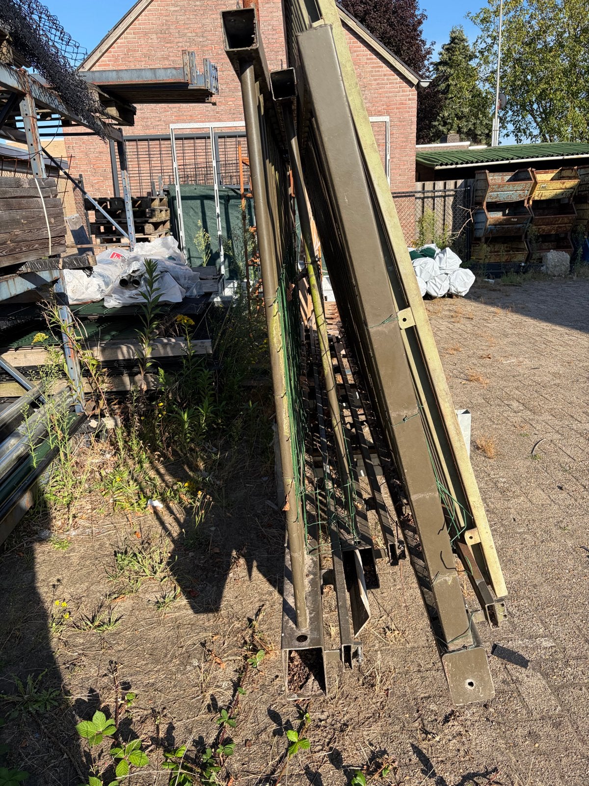 Schuifpoort zonder palen, eenvoudig te monteren, Tuin en Terras, Ophalen, Gebruikt, IJzer, Overige typen
