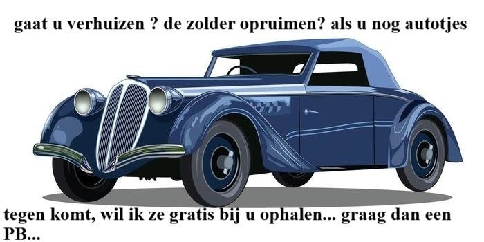 modelauto, Ophalen, Gebruikt